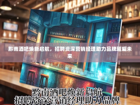 黔南酒吧焕新启航，招聘资深营销经理助力品牌璀璨未来