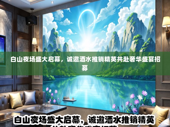 白山夜场盛大启幕，诚邀酒水推销精英共赴奢华盛宴招募