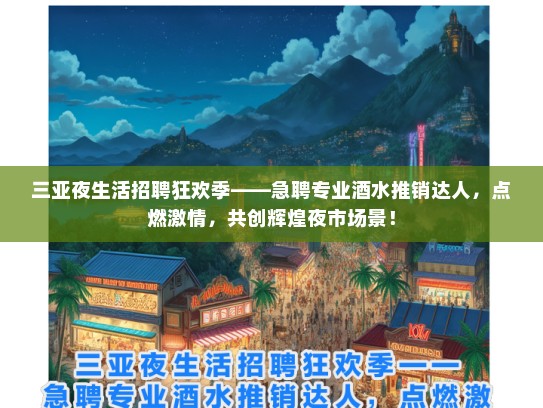 三亚夜生活招聘狂欢季——急聘专业酒水推销达人，点燃激情，共创辉煌夜市场景！