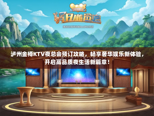 泸州金樽KTV夜总会预订攻略，畅享奢华娱乐新体验，开启高品质夜生活新篇章！