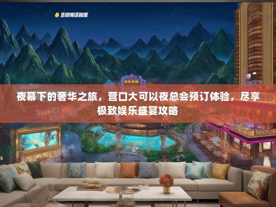 夜幕下的奢华之旅，营口大可以夜总会预订体验，尽享极致娱乐盛宴攻略
