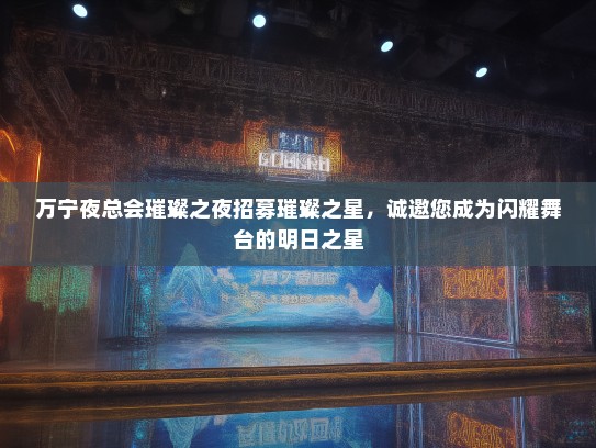 万宁夜总会璀璨之夜招募璀璨之星，诚邀您成为闪耀舞台的明日之星