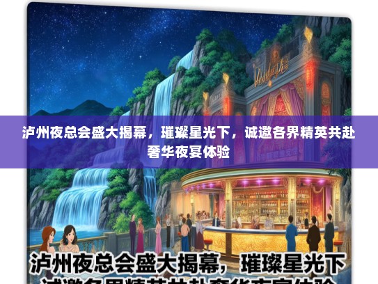 泸州夜总会盛大揭幕，璀璨星光下，诚邀各界精英共赴奢华夜宴体验