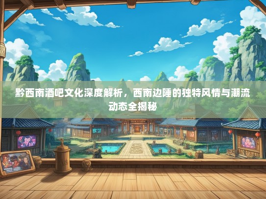 黔西南酒吧文化深度解析，西南边陲的独特风情与潮流动态全揭秘