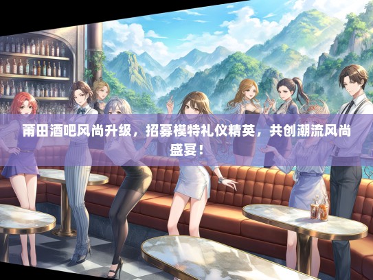 莆田酒吧风尚升级，招募模特礼仪精英，共创潮流风尚盛宴！