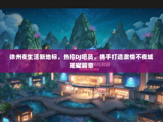 徐州夜生活新地标，热招DJ吧员，携手打造激情不夜城璀璨篇章