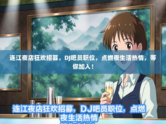 连江夜店狂欢招募，DJ吧员职位，点燃夜生活热情，等你加入！