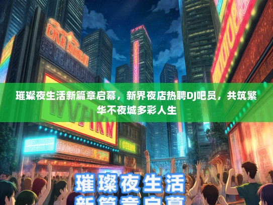 璀璨夜生活新篇章启幕，新界夜店热聘DJ吧员，共筑繁华不夜城多彩人生