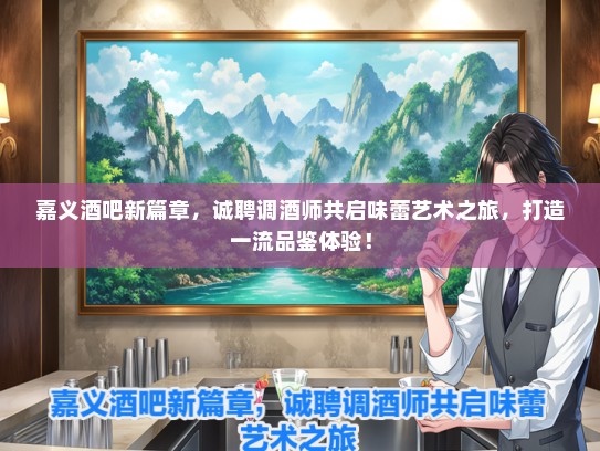嘉义酒吧新篇章,诚聘调酒师共启味蕾艺术之旅,打造一流品鉴体验! 嘉义酒吧新篇章,诚聘调酒师共启味蕾艺术之旅,打造一流品鉴体验!