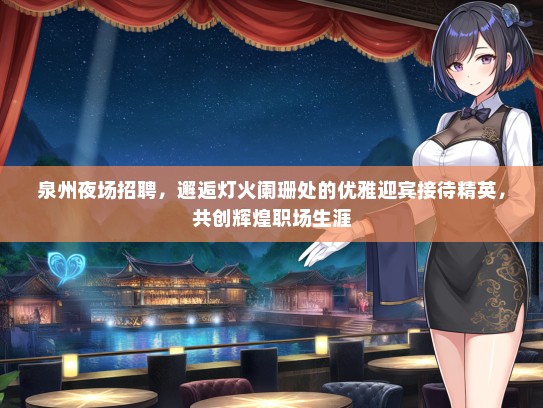 泉州夜场招聘，邂逅灯火阑珊处的优雅迎宾接待精英，共创辉煌职场生涯