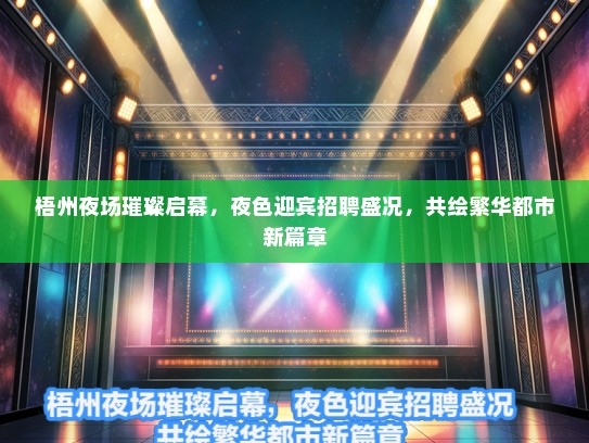 梧州夜场璀璨启幕，夜色迎宾招聘盛况，共绘繁华都市新篇章
