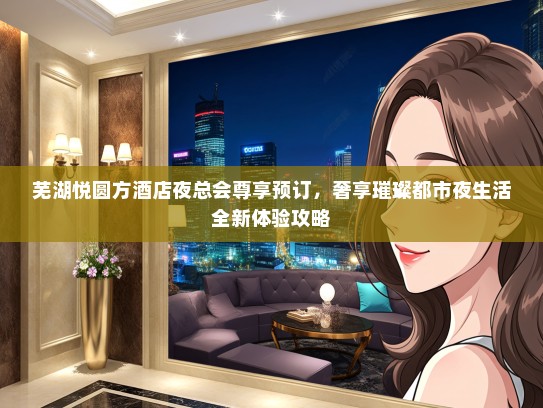 芜湖悦圆方酒店夜总会尊享预订，奢享璀璨都市夜生活全新体验攻略
