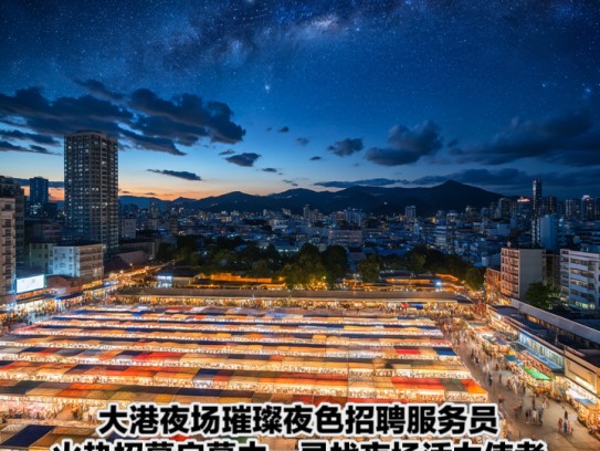 大港夜场璀璨夜色招聘服务员，火热招募启幕中—寻找夜场活力使者！