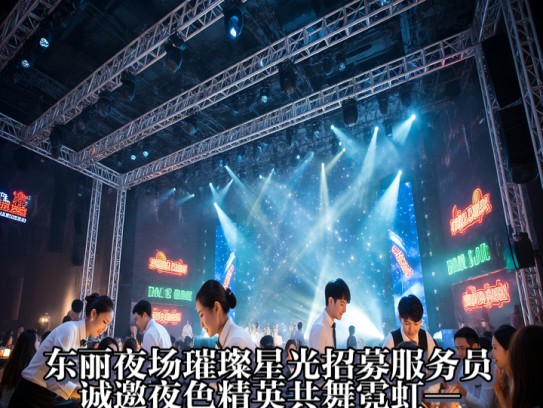 东丽夜场璀璨星光招募服务员，诚邀夜色精英共舞霓虹—服务员招聘火热进行中