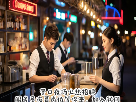 营口夜场火热招聘，服务员夜幕岗位等你来，加入我们共绘精彩夜生活！