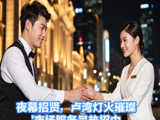 夜幕招贤，卢湾灯火璀璨夜场服务员热招中