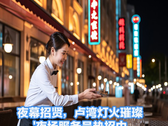 夜幕招贤，卢湾灯火璀璨夜场服务员热招中