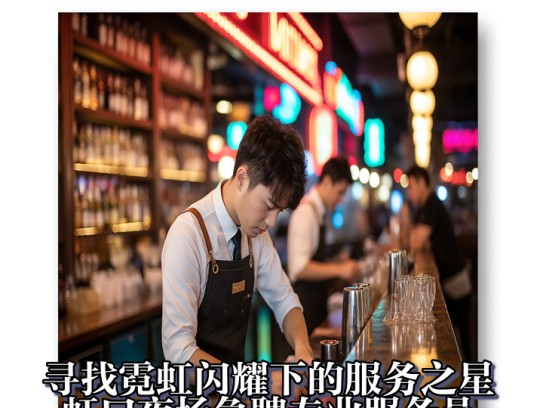 寻找霓虹闪耀下的服务之星，虹口夜场急聘专业服务员