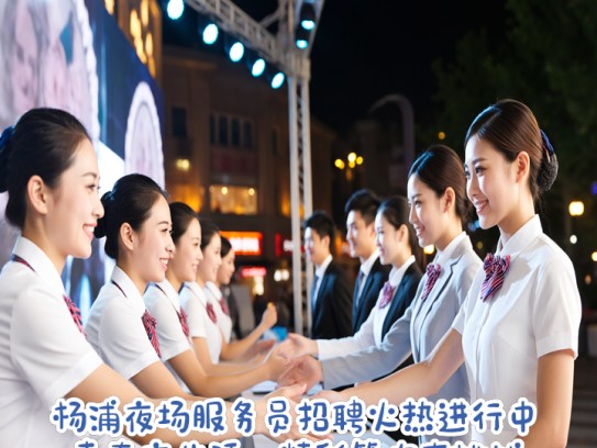 杨浦夜场服务员招聘火热进行中！青春夜生活，精彩等你来挑战