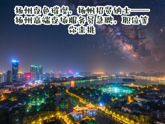 扬州夜色璀璨，扬帆招贤纳士——扬州高端夜场服务员急聘，职位等你来挑