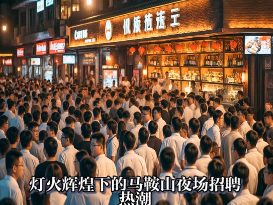 灯火辉煌下的马鞍山夜场招聘热潮，成语助力服务员职位招聘热络中