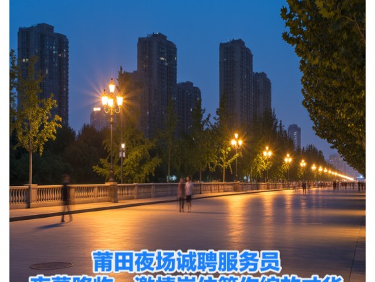 莆田夜场诚聘服务员，夜幕降临，激情岗位等你绽放才华！