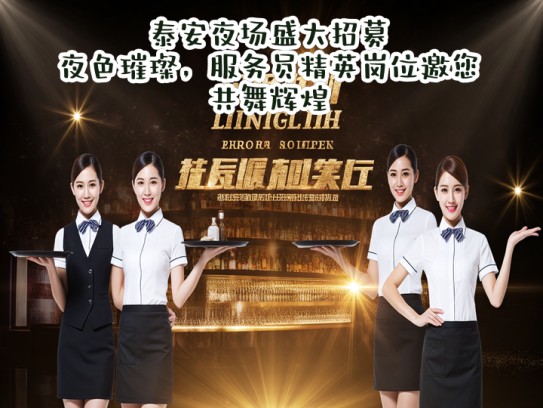 泰安夜场盛大招募，夜色璀璨，服务员精英岗位邀您共舞辉煌