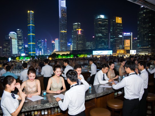 广州夜场招贤纳士，夜幕下的服务员招聘，探寻广州夜生活的繁华与人情味