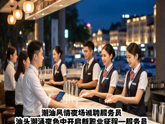 潮汕风情夜场诚聘服务员，汕头潮涌夜色中开启新职业征程—服务员招聘启事