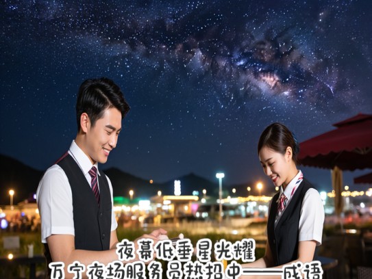 夜幕低垂星光耀，万宁夜场服务员热招中——成语点睛，招募行动正在进行时