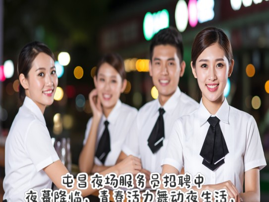 屯昌夜场服务员招聘中！夜幕降临，青春活力舞动夜生活，火热岗位等你来加入