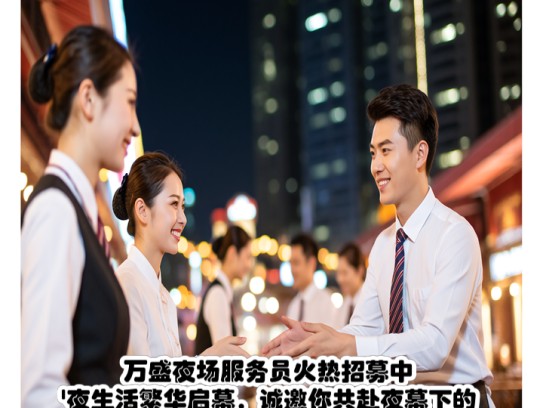 万盛夜场服务员火热招募中！夜生活繁华启幕，诚邀你共赴夜幕下的万盛之旅