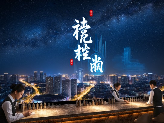 遂宁夜场繁星璀璨，夜幕招聘服务员，成语寓意招贤纳士