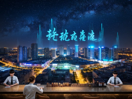 遂宁夜场繁星璀璨，夜幕招聘服务员，成语寓意招贤纳士