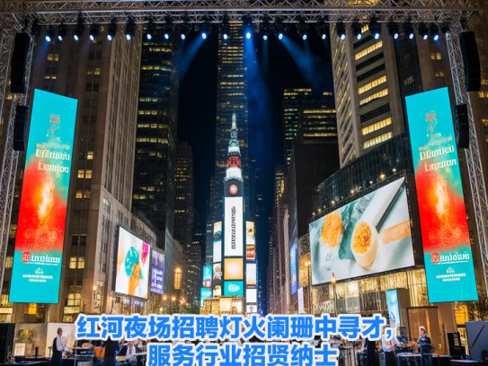 红河夜场招聘灯火阑珊中寻才，服务行业招贤纳士——红河夜场服务员职位火热招募中
