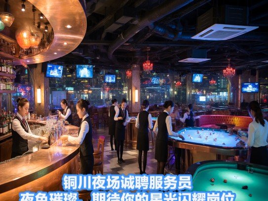 铜川夜场诚聘服务员，夜色璀璨，期待你的星光闪耀岗位