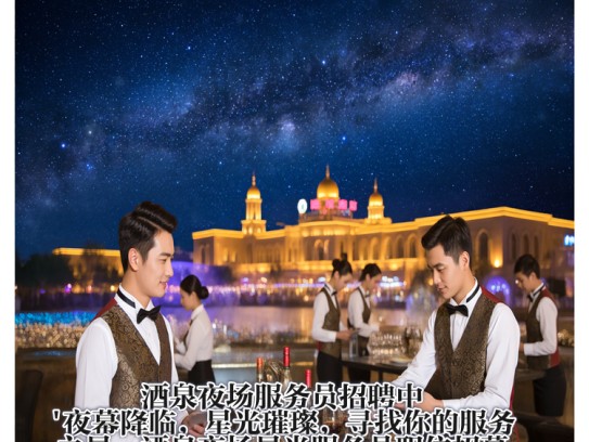 酒泉夜场服务员招聘中！夜幕降临，星光璀璨，寻找你的服务之星—酒泉夜场星光服务员职位招募