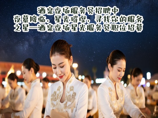 酒泉夜场服务员招聘中！夜幕降临，星光璀璨，寻找你的服务之星—酒泉夜场星光服务员职位招募