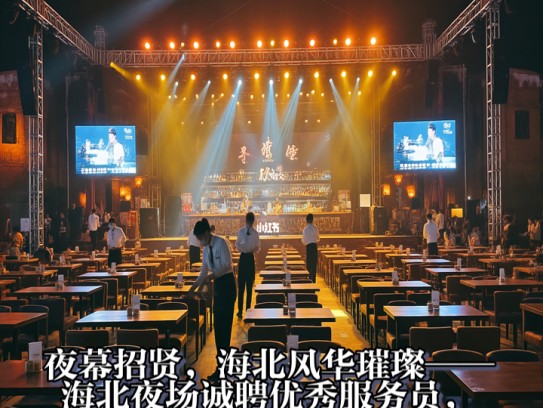 夜幕招贤，海北风华璀璨——海北夜场诚聘优秀服务员，开启你的璀璨生涯！
