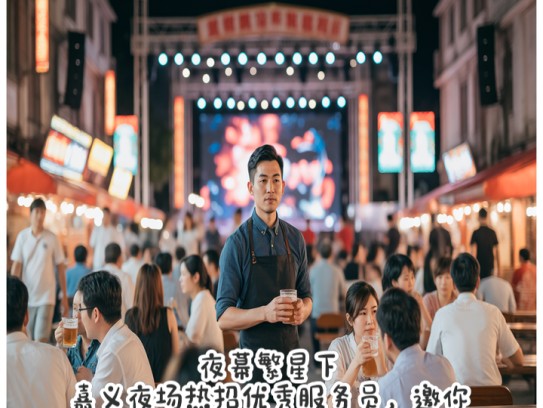 夜幕繁星下，嘉义夜场热招优秀服务员，邀你共筑夜生活传奇