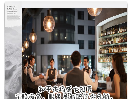 和平夜场盛大招募，宁静夜色，服务员新职等你启航，诚邀加盟共创辉煌