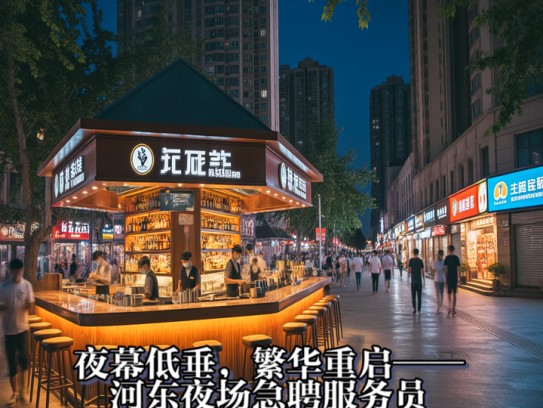 夜幕低垂,繁华重启——河东夜场急聘服务员,成语巧用,诚邀加入!。 夜幕低垂,繁华重启——河东夜场急聘服务员,成语巧用,诚邀加入!。
