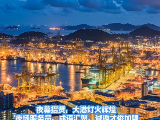 夜幕招贤，大港灯火辉煌夜场服务员，成语汇聚，诚邀才俊加盟