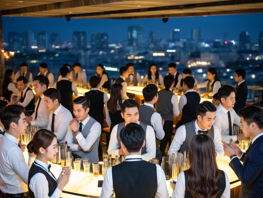 锦州夜幕才俊云集，成语解析下的夜场服务员招聘盛况