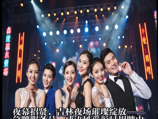 夜幕招贤，吉林夜场璀璨绽放——急聘服务员，成语风采彰显招聘中