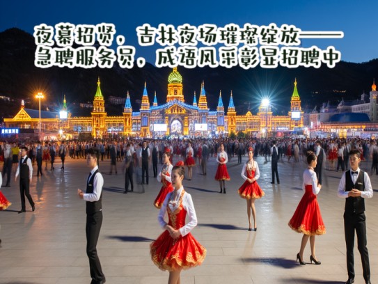 夜幕招贤，吉林夜场璀璨绽放——急聘服务员，成语风采彰显招聘中