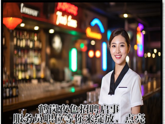 鹤岗夜色招聘启事，服务员职位等你绽放，点亮人生梦想新篇章