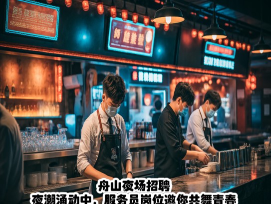 舟山夜场招聘，夜潮涌动中，服务员岗位邀你共舞青春风采
