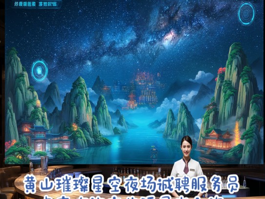 黄山璀璨星空夜场诚聘服务员，点亮你的夜生活星光之旅