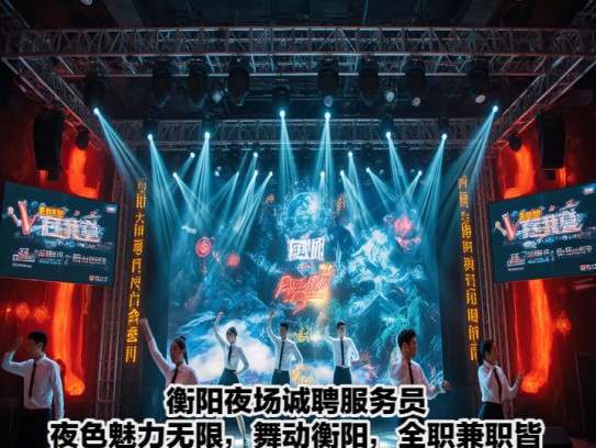 衡阳夜场诚聘服务员，夜色魅力无限，舞动衡阳，全职兼职皆可—服务员招聘信息